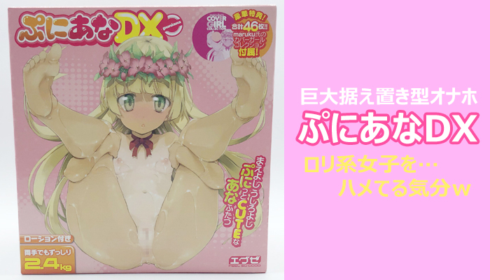 【ぷにあなDX】ロリ系女子をハメてる気分!?マンコとアナルで抜ける据え置き型の巨大オナホールでシコってみたw
