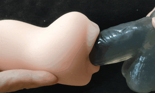 亀頭ゾリゾリ 連続のどちんこほーるの速いストロークアニメーション画像